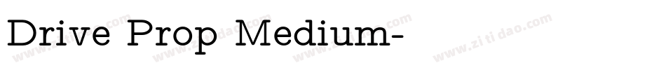 Drive Prop Medium字体转换